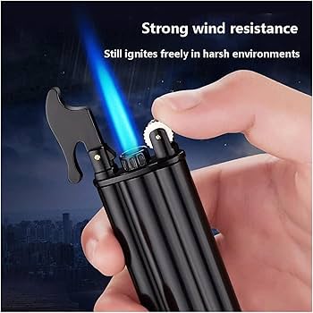 Amazon.co.jp: 砥石は青い炎のライター、インフレータブル多目的